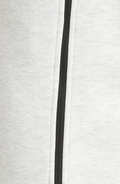 Shop Nike Sportswear Tech Fleece High Waist Slim Zip Pants In Light Grey/ Heather/ Black