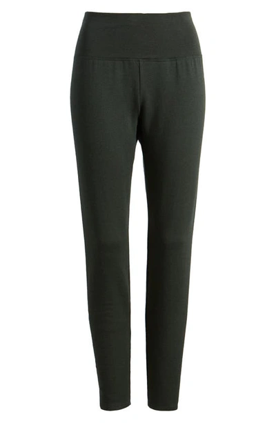 Eileen Fisher High Waist Ankle Leggings In Ivy