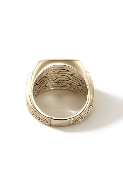 Shop John Hardy Signet Ring In Gold