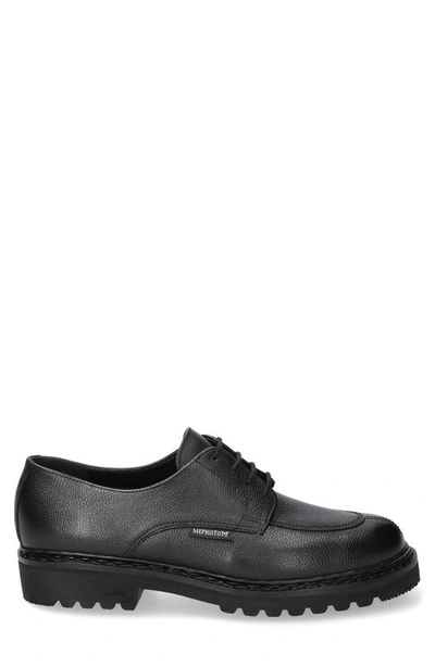 Shop Mephisto Pegasio Water Resistant Derby In Black