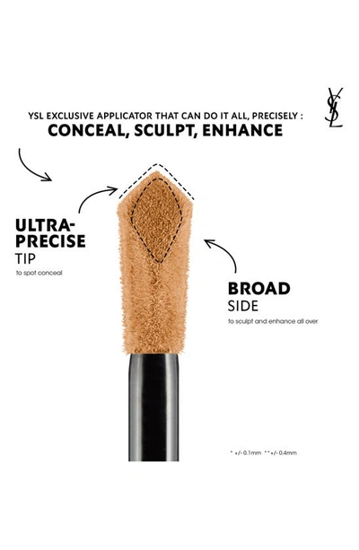 Shop Saint Laurent All Hours Precise Angles Full Coverage Concealer In Mw9