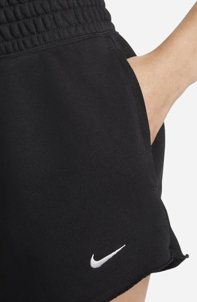 Shop Nike Sportswear French Terry Shorts In Black/ Light Smoke Grey