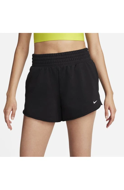 Shop Nike Sportswear French Terry Shorts In Black/ Light Smoke Grey