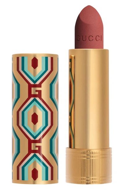 Shop Gucci Rouge À Lèvres Matte Lipstick In 208 They Met In Argentina