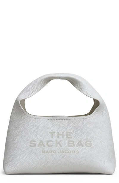 Shop Marc Jacobs The Mini Leather Sack Bag In White