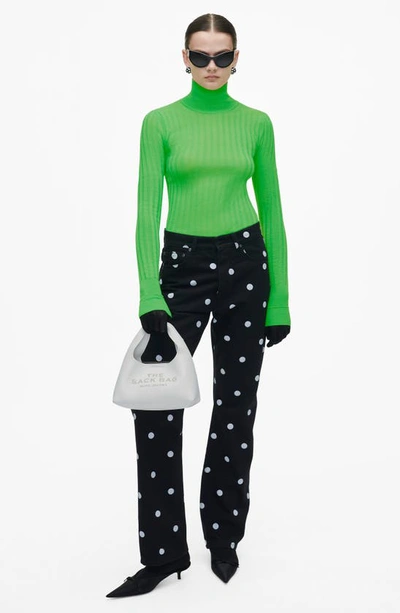 Marc Jacobs The Mini Leather Sack Bag In White