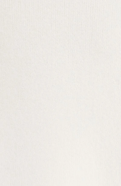 Shop Balenciaga Logo Patch Wool Blend Sweater In White