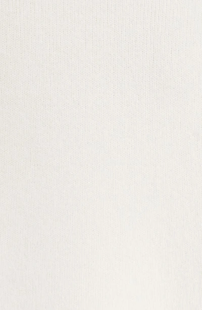Balenciaga Cropped Sweater With Logo Patch In Wool Blend In White