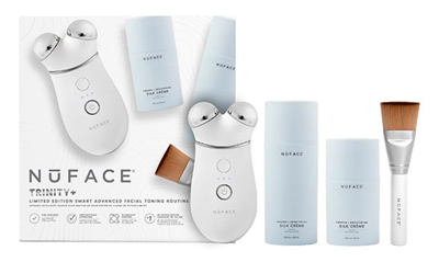 Shop Nuface Trinity+ Smart Advanced Facial Toning Routine Set (limited Edition) $540 Value In White