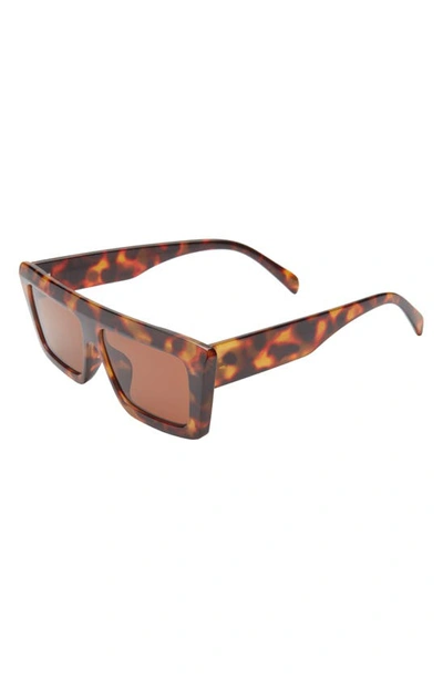 Shop Bp. Flat Top Square Sunglasses In Tortoise