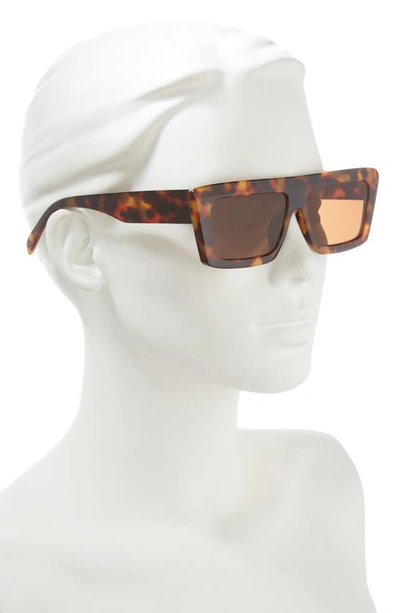 Shop Bp. Flat Top Square Sunglasses In Tortoise