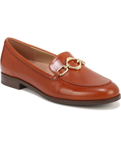 Shop Naturalizer Mya Slip-on Loafers In Brown Leather