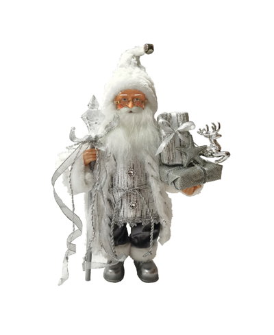 Shop Santa's Workshop 15" Gift Bearer Santa In Silver