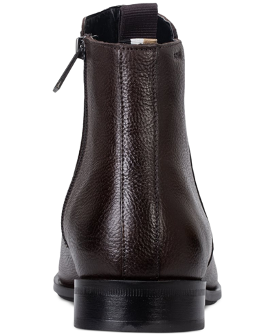 Shop Hugo Boss Hugo By  Men's Colby Zip Boots In Dark Brown