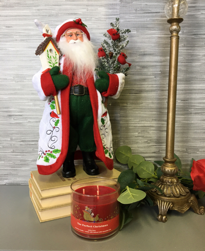 Santa's Workshop 15" Cardinals And Holly Claus In Red