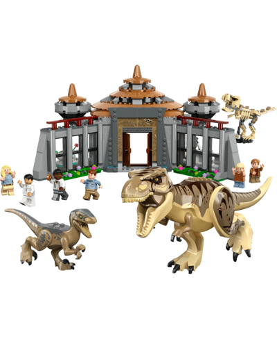 Lego Jurassic Park Visitor Center In Multicolor