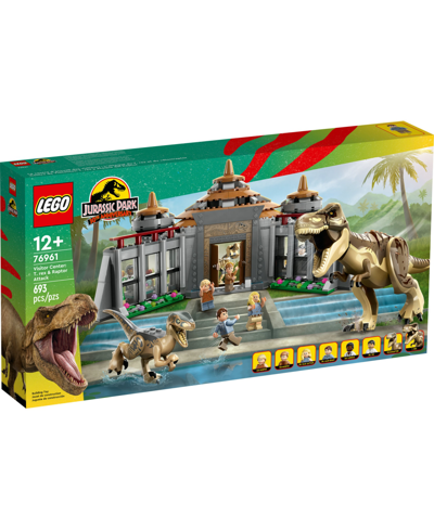 Shop Lego Jurassic Park 76961 Visitor Center And T Rex Raptor Attack Toy Building Set In Multicolor
