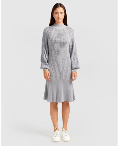Shop Belle & Bloom Women  Love Letter Knit Dress In Grey