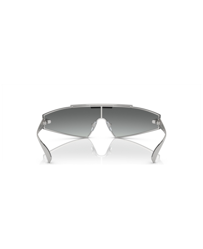 Versace Ve 2265 100011 44mm Womens Shield Sunglasses In Silver