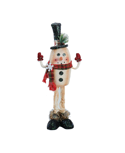 Shop Santa's Workshop 16" Old Fashion Snowman In Beige