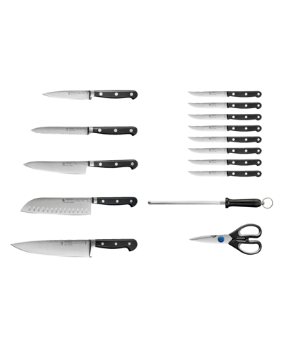 J.a. Henckels Henckels Classic Precision Knife Block Set, 16 Piece In Black,silver-tone