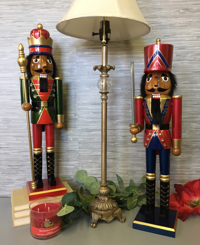Santa's Workshop 24" Black King Guard Nutcracker, Set Of 2 In Multi