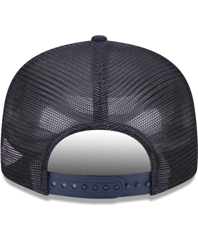 New Era Navy Auburn Tigers Grade Trucker 9fifty Snapback Hat In Navy