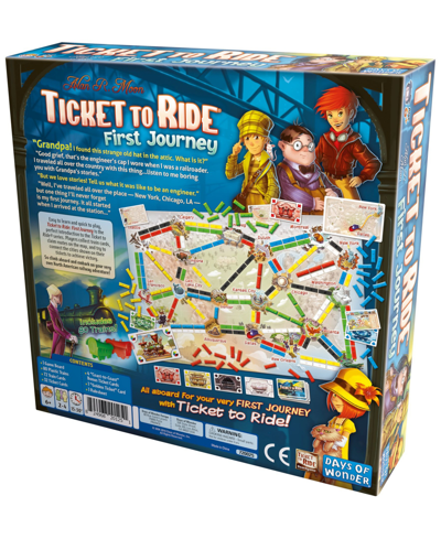 Asmodee North America, Inc. Asmodee Editions Ticket To Ride First Journey Strategy Board Game In Multi