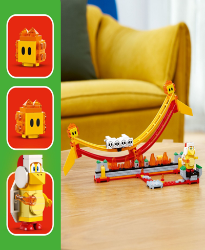 Shop Lego Super Mario Lava Wave Rideâ Expansion Set 71416 Building Set, 218 Pieces In Multicolor