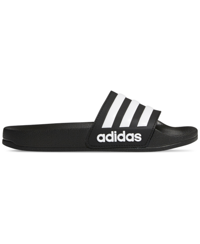 Shop Adidas Originals Kids' Adilette Shower Slide Sandals From Finish Line In Core Black,ftwr White,cor