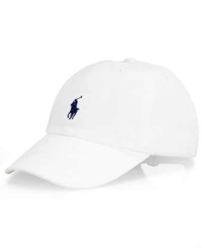 Shop Polo Ralph Lauren Little Boys Classic Sport Cap In White,newport Navy