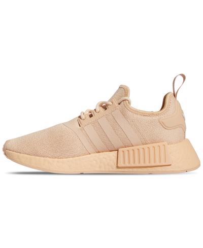 Shop Adidas Originals Women's Nmd R1 Casual Sneakers From Finish Line In Halo,blush