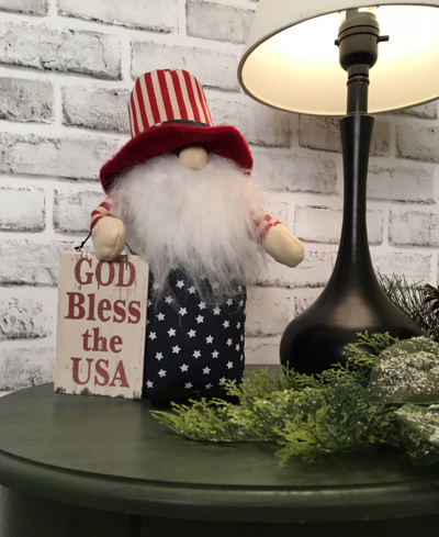 Santa's Workshop 14" Americana Gnome In Multi