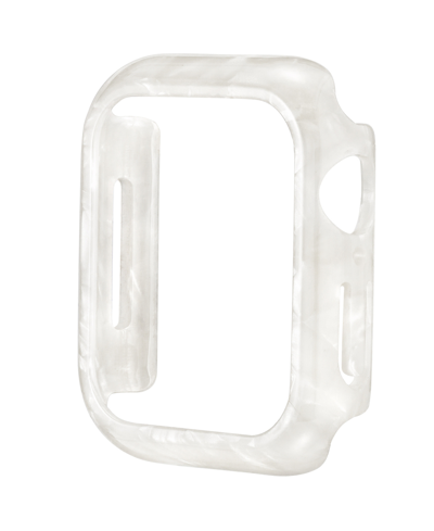 Anne Klein Women's Marbleized Ivory Acetate Protective Case Designed For Apple Watch 45mm In Ivory