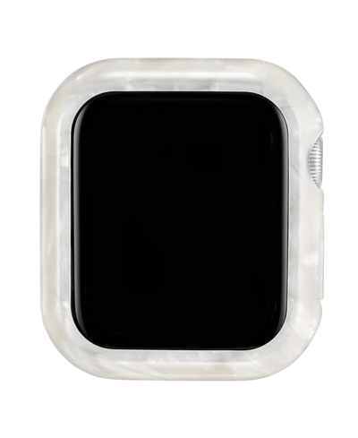 Anne Klein Women's Marbleized Ivory Acetate Protective Case Designed For Apple Watch 45mm In Ivory