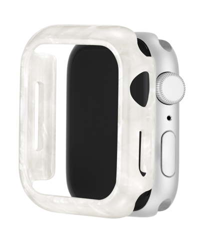 Anne Klein Women's Marbleized Ivory Acetate Protective Case Designed For Apple Watch 45mm In Ivory