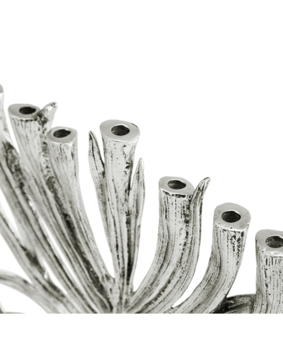 Michael Aram Palm Nickel-plated Small Menorah In No Color