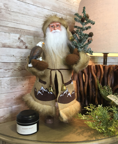Santa's Workshop 15" Soaring High Santa In Beige