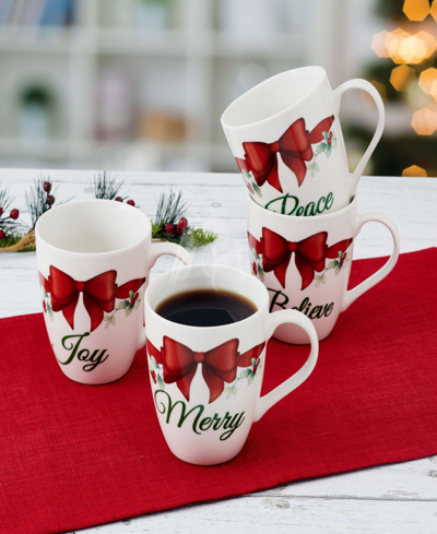 Pfaltzgraff Sentiment Mugs, Set Of 4 In Assorted