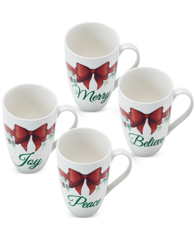 Pfaltzgraff Sentiment Mugs, Set Of 4 In Assorted