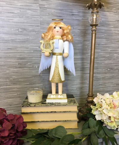 Santa's Workshop 14" Angel Nutcracker In White