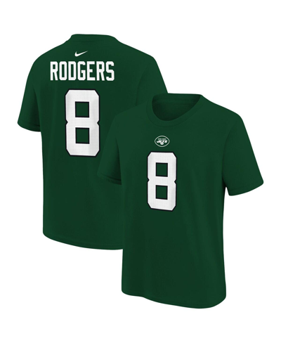 Shop Nike Big Boys  Aaron Rodgers Green New York Jets Legend Player Name And Number Performance T-shirt