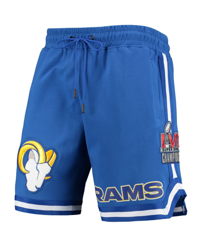 Shop Pro Standard Men's  Royal Los Angeles Rams Core Shorts