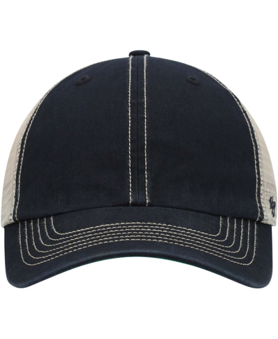 Shop 47 Brand Men's Black, Natural Trawler Clean Up Snapback Hat In Black,natural