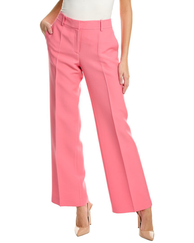 Shop Lafayette 148 New York Sullivan Wool & Silk-blend Pant In Pink