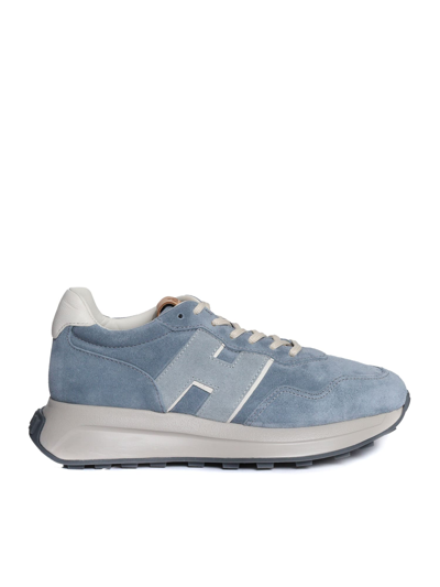 Shop Hogan H641 Sneakers In Light Blue