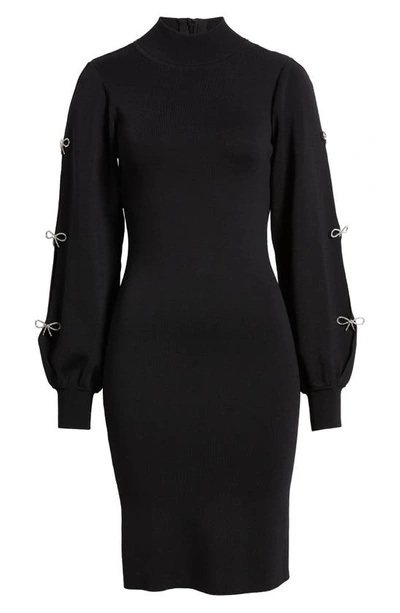 Eliza J Long Sleeve Sweater Dress In Black
