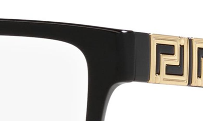 Shop Versace 55mm Rectangular Optical Glasses In Black