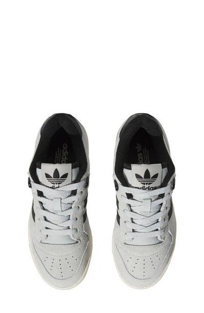 Shop Adidas Originals Kids' Rivalry Low Sneaker In Silver/ Black/ Off White
