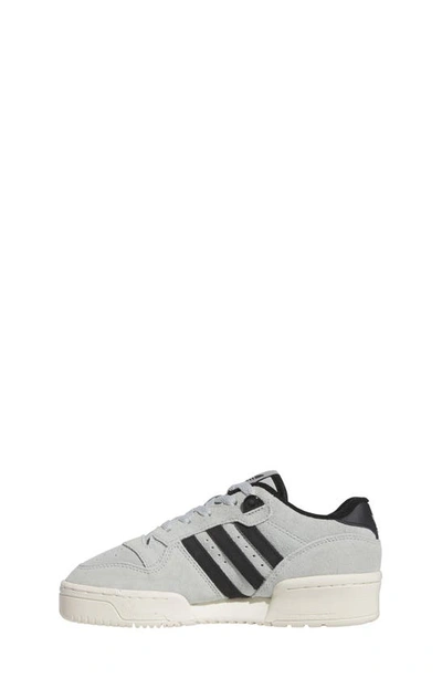 Shop Adidas Originals Kids' Rivalry Low Sneaker In Silver/ Black/ Off White
